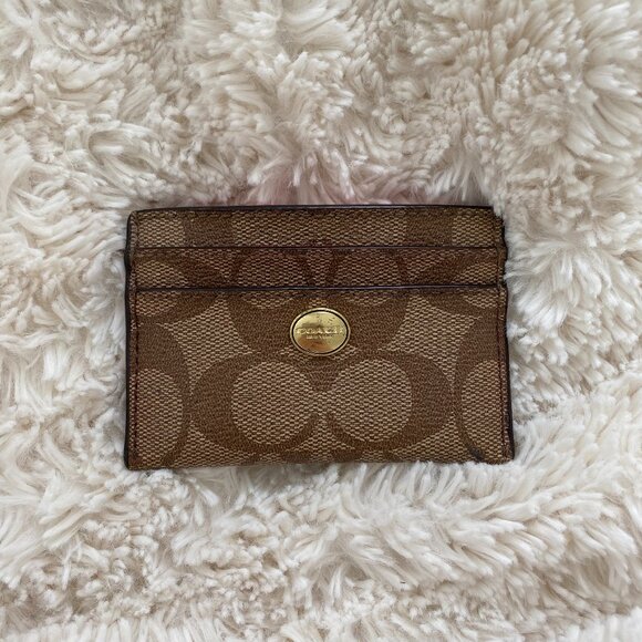 Coach Peyton Signature Card Case - Picture 1 of 3
